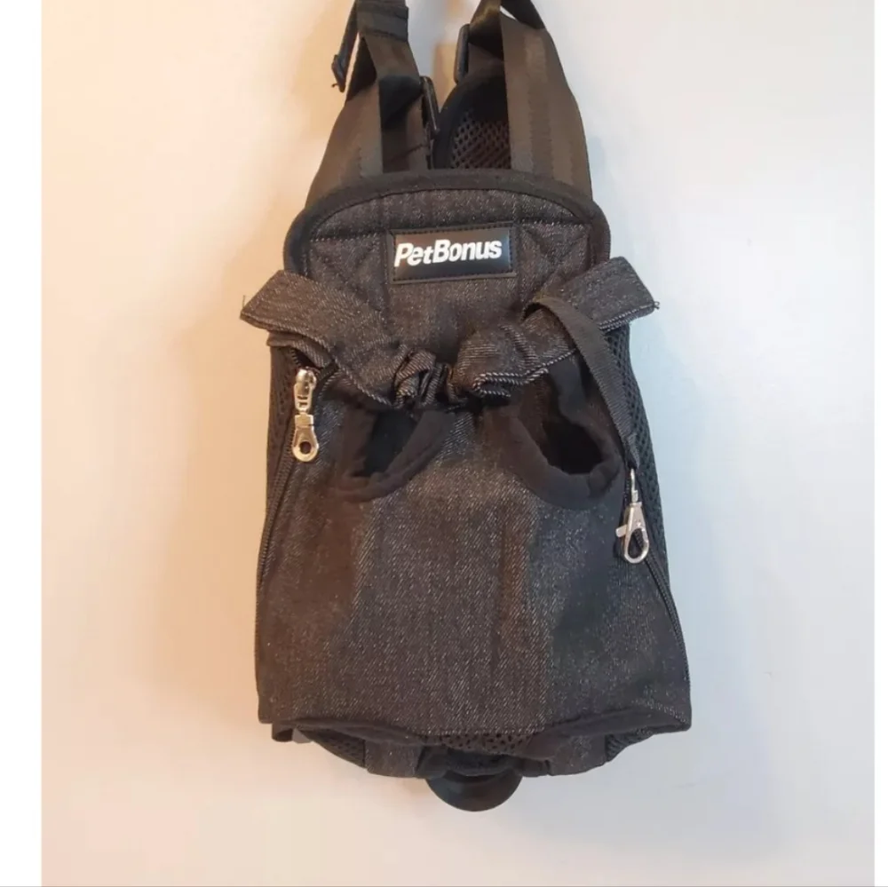 PetBonus Dog Carrier Backpack Adjustable Pet Front Carrier Legs Out SizeL